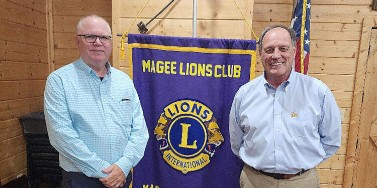 Steve Allen Speaks to Magee Lions Club