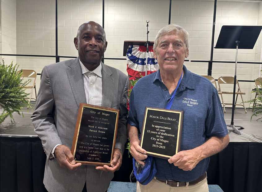 Magee Honors Mayor Dale Berry and Alderman Patrick Brown at Retirement Reception