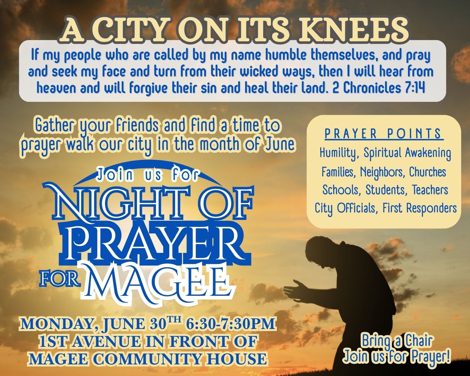 A City on its Knees. Monday, June 30th