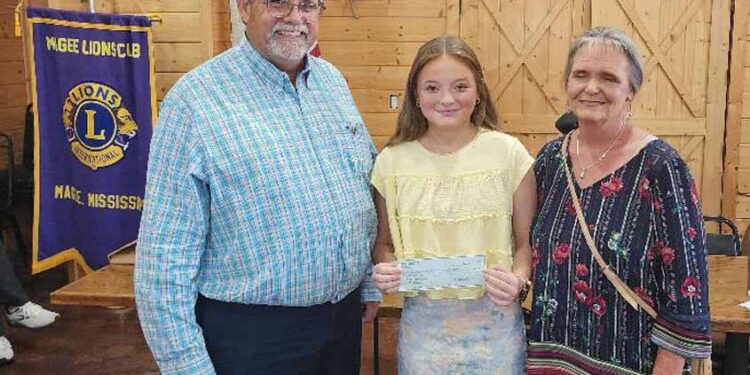 Lauren Rankin Awarded Lions Club Scholarship in honor of Tommy Everett