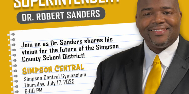 Come & Meet the New Superintendent of Simpson Co Schools—Dr. Robert Sanders