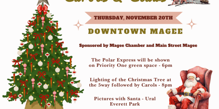 Mingle on Main: Carols & Claus Coming to Downtown Magee!