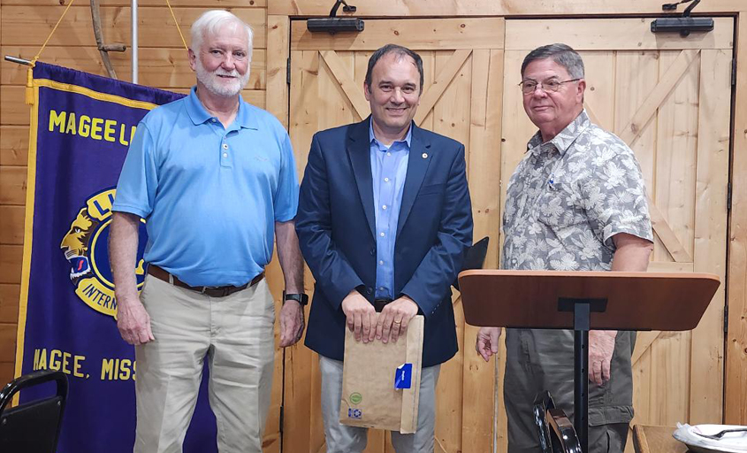 Magee Lions Club Welcomes New Member John Shows