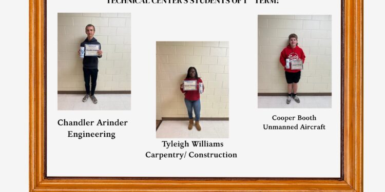 Congratulations to Chandler Arinder, Tyleigh Williams, and Cooper Booth