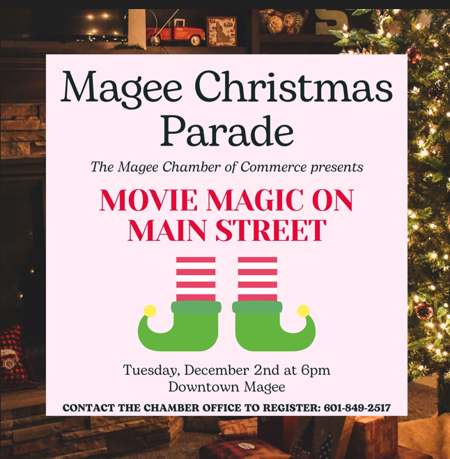 Movie Magic on Main Street!  Christmas Parade December 2nd