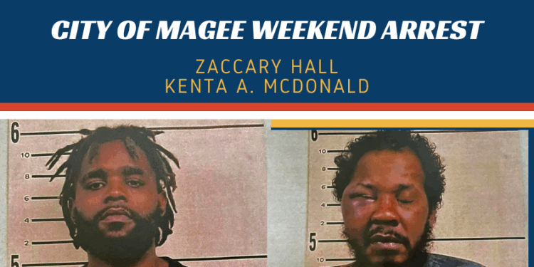 Magee Police Charge Two in Weekend Shootings