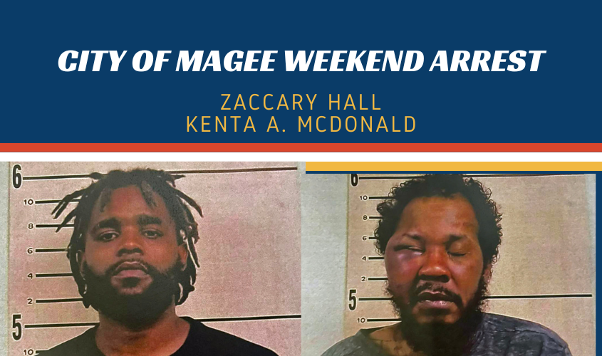 Magee Police Charge Two in Weekend Shootings