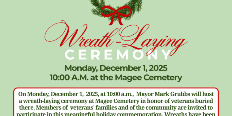 Wreath-Laying Ceremony at Magee Cemetery