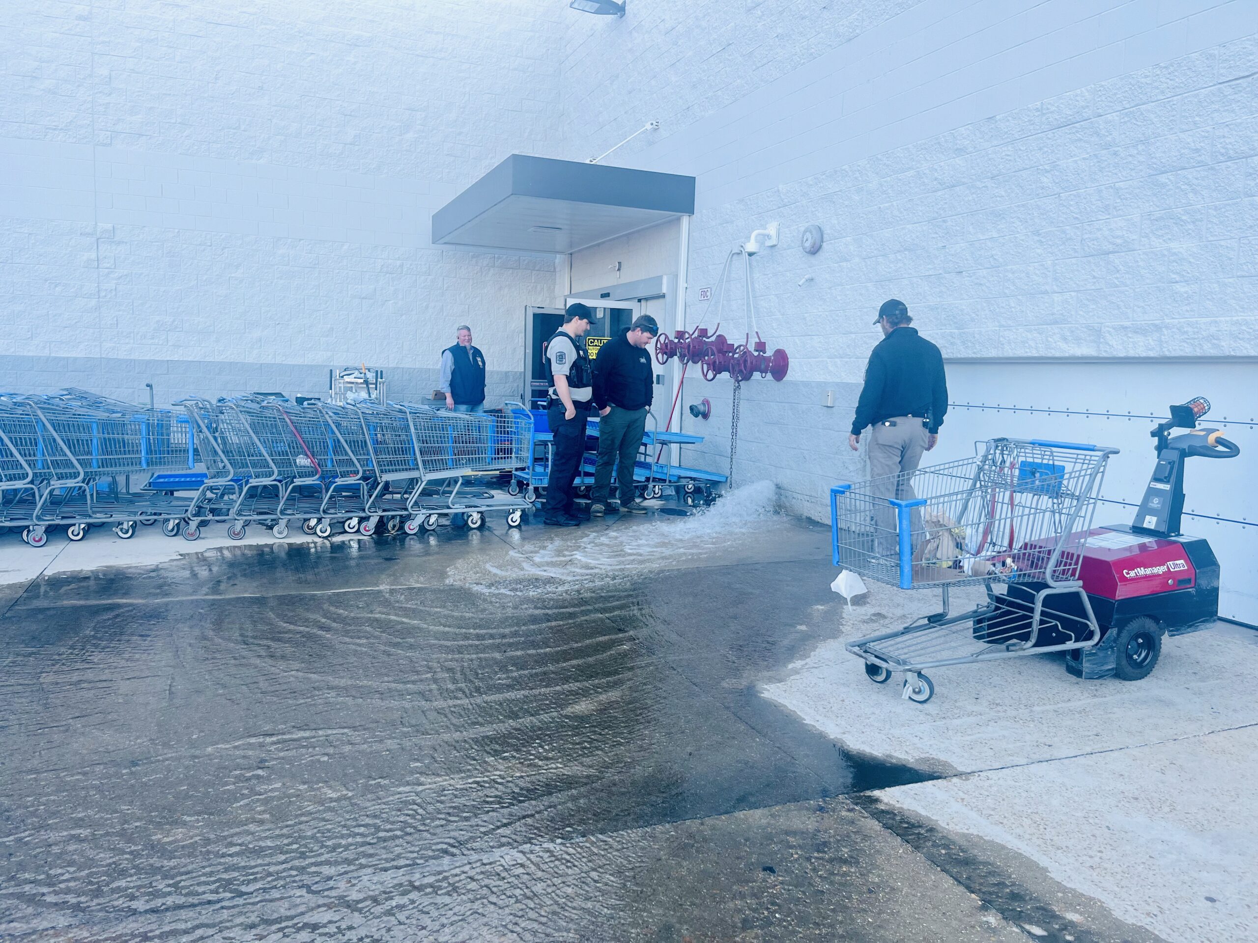 Water Flowing at Wal-Mart