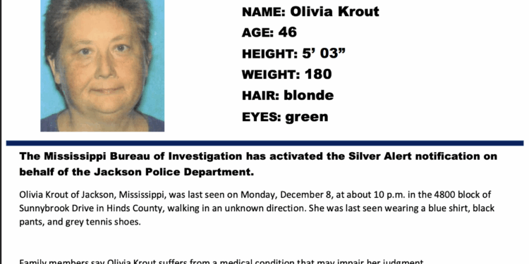 At-Risk/ Missing Person Olivia Krout