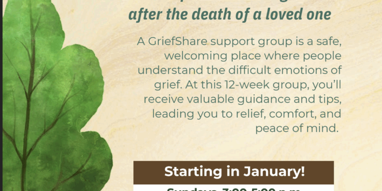 Grief Share Starting January 18th