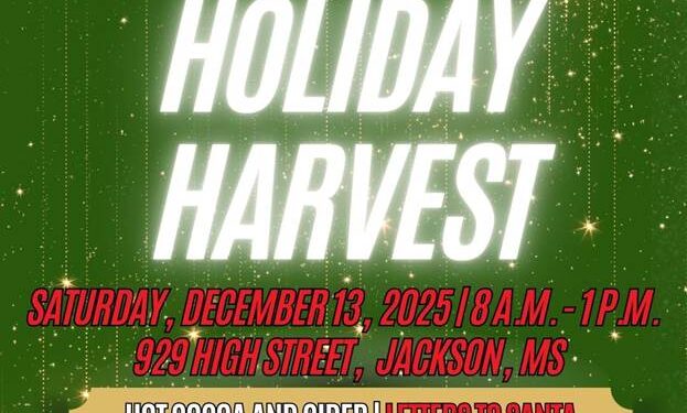 Mississippi Farmers Market to Host Holiday Harvest Event December 13
