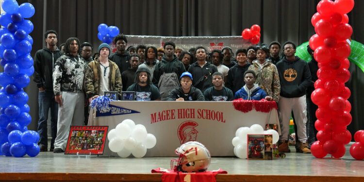 Braden Gregory Signs Football Scholarship with Co-Lin Community College