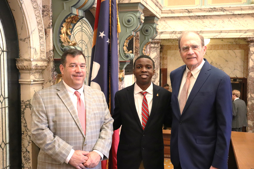    Jayden Smith of Magee served as a page for the Mississippi Senate. 