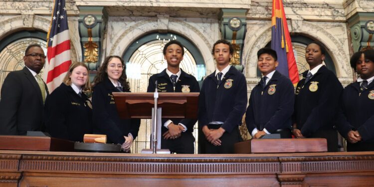 Magee High School FFA members visited the Capitol