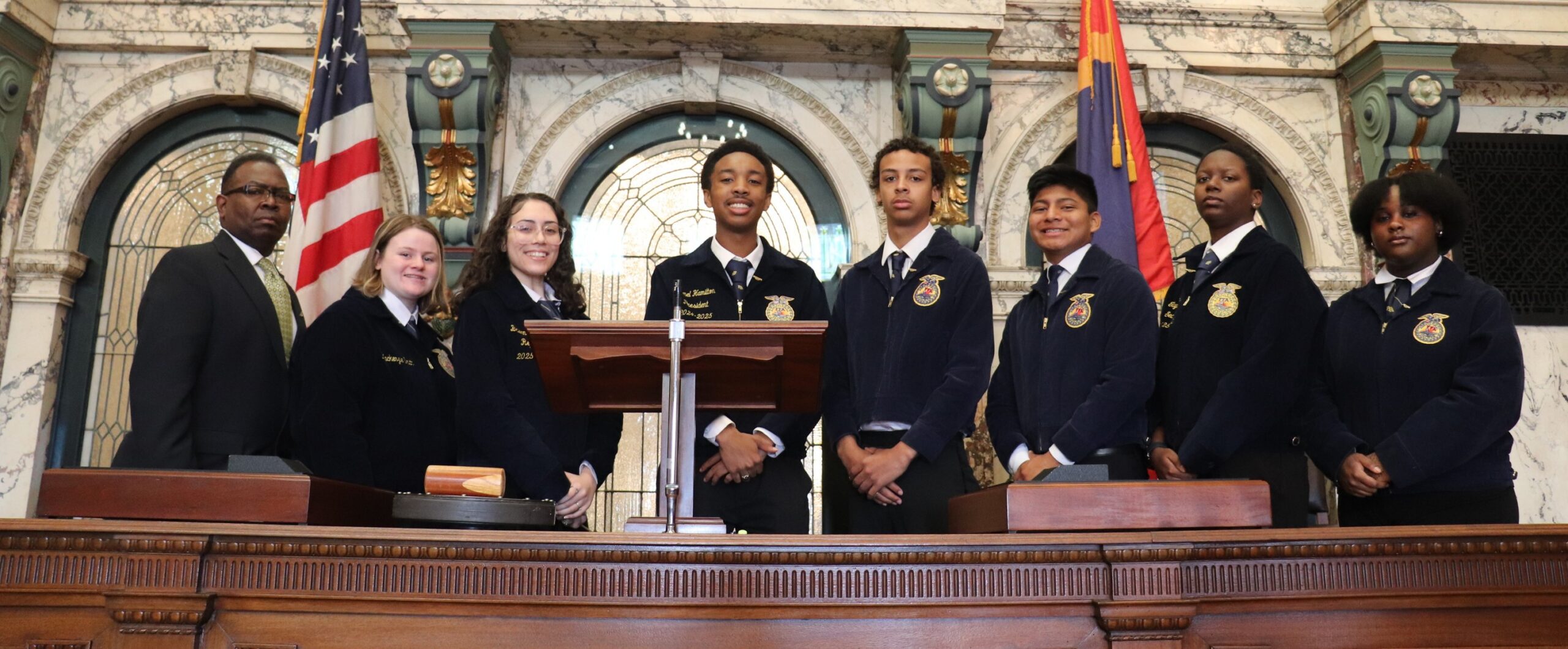Magee High School FFA members visited the Capitol