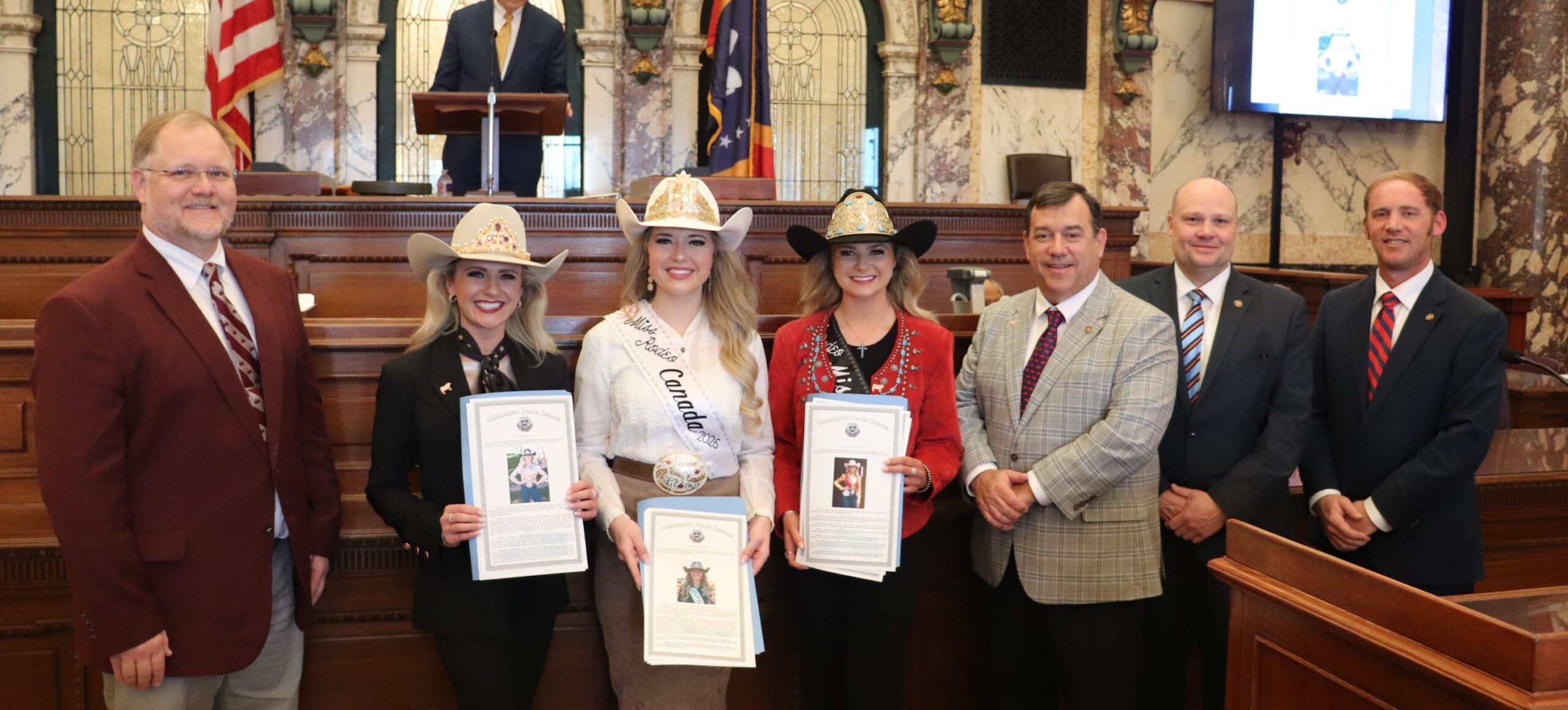 The  Senate  welcomes Rodeo Queens