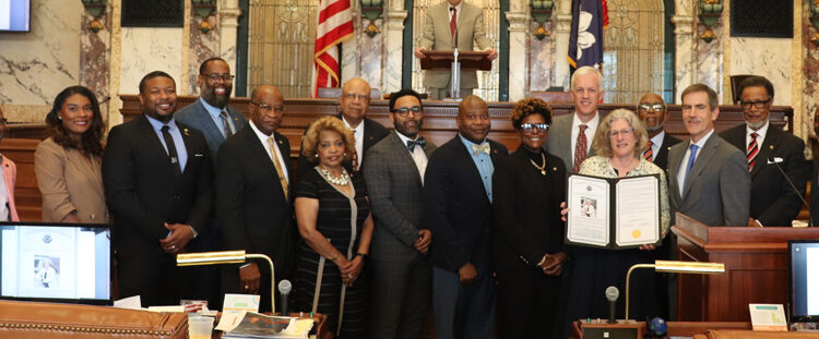Katie Blount Honored by MS Senate upon her Retirement