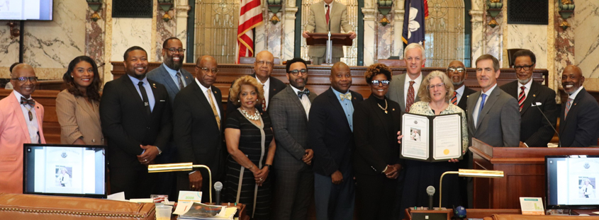 Katie Blount Honored by MS Senate upon her Retirement