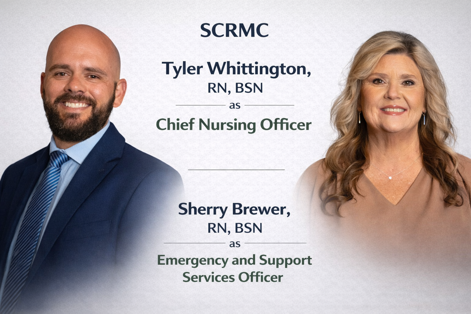 South Central Names New Chief Nursing Officer and Emergency & Support Services Officer