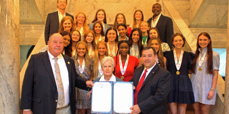 Simpson Academy Lady Cougars Presented Senate Resolution 61