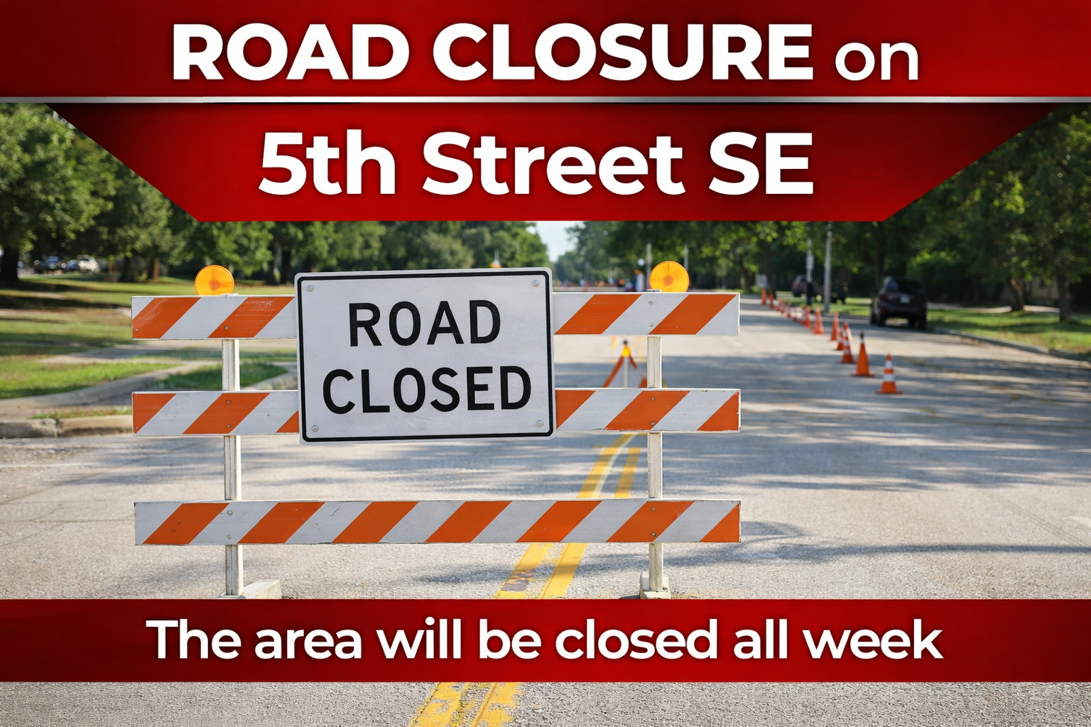 Road Closure:  5th Street SE Magee