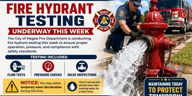 Fire Hydrant Testing in the City of Magee