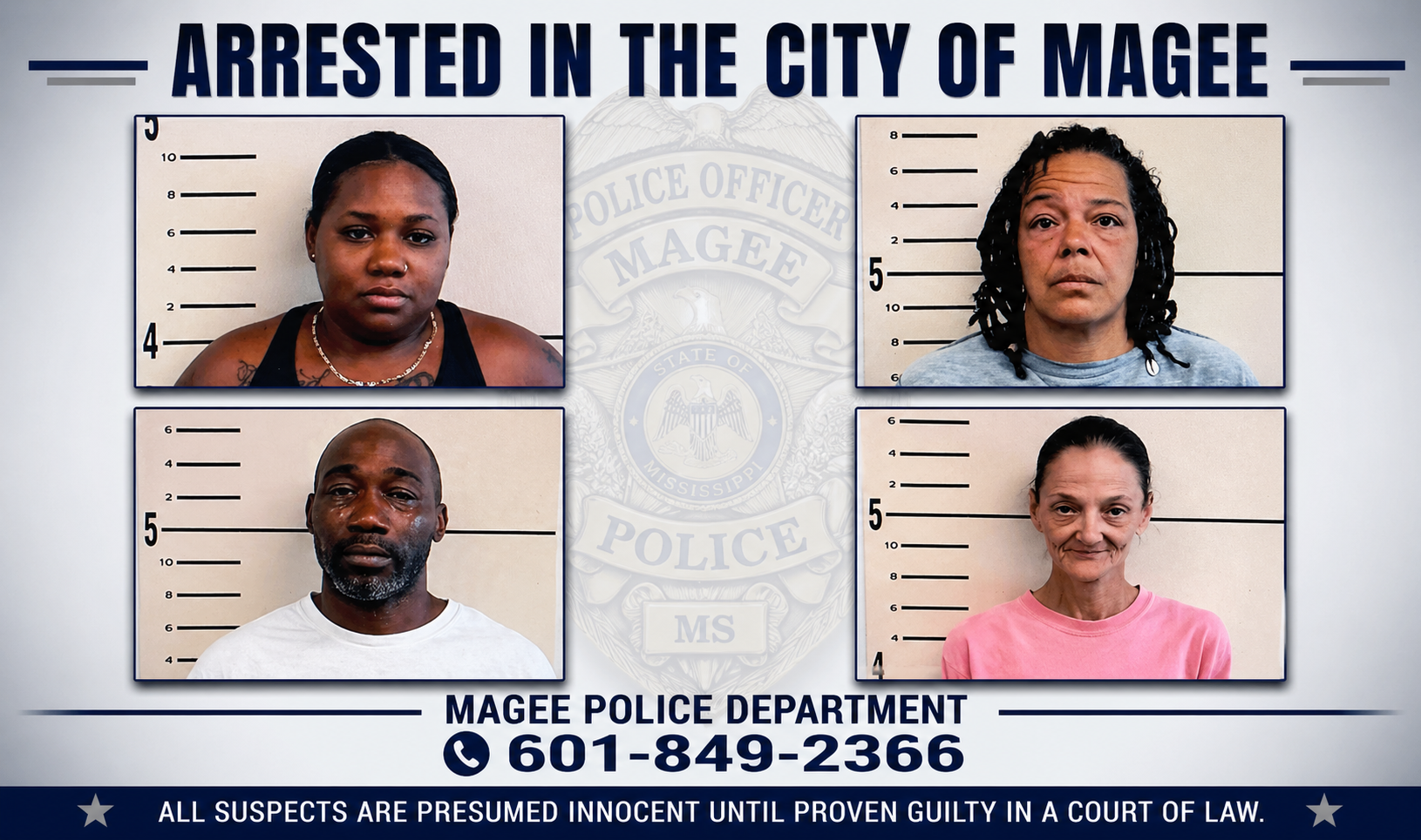 Four Arrested in the City