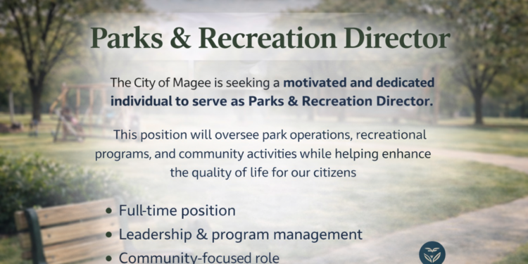 City of Magee Hiring Parks and Rec Director