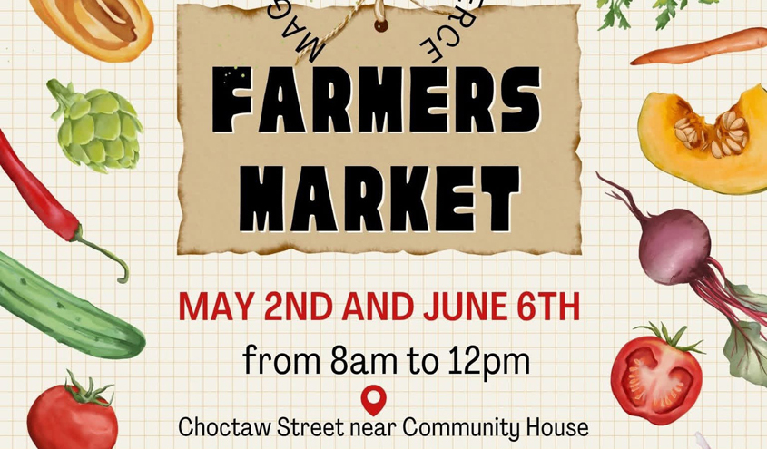 Farmers Market Coming to Magee!  May 2nd and June 6th