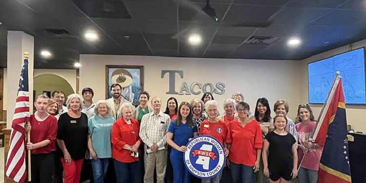 Senate Page Wilkes Berry and Representative Noah Sanford Address Republican Women of Simpson County