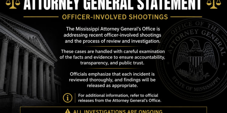 Statement on Officer Involved Shootings