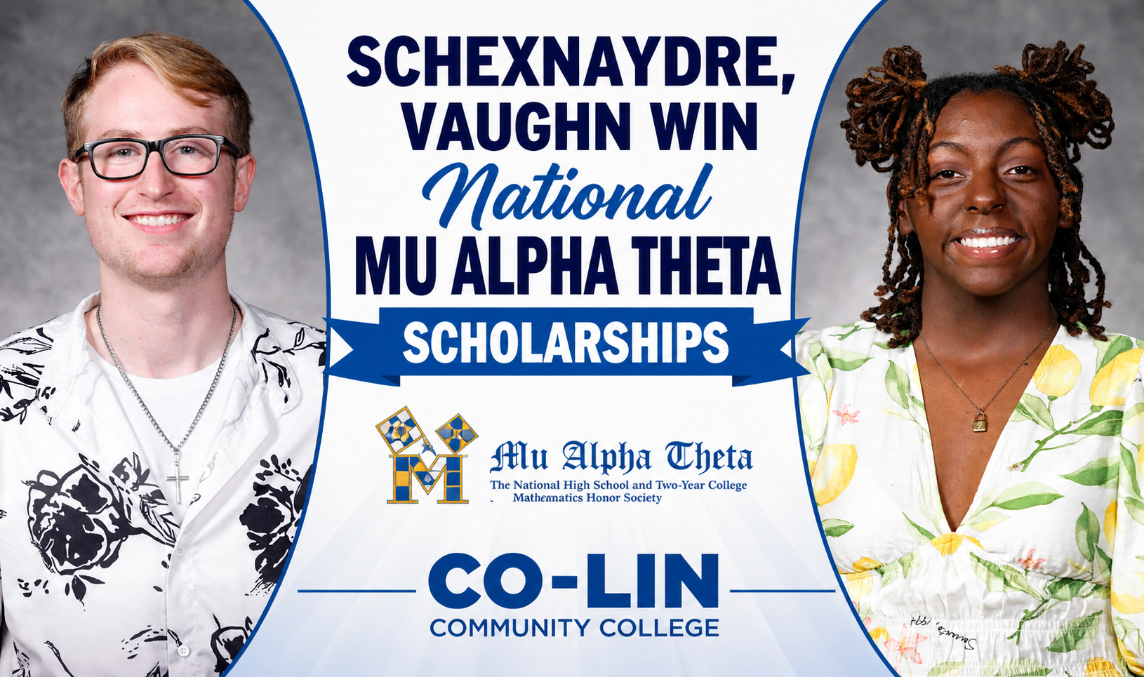 Schexnaydre, Vaughn win national Mu Alpha Theta scholarships        