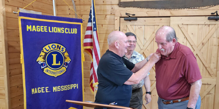 Red Hunt joins Magee Lions Club