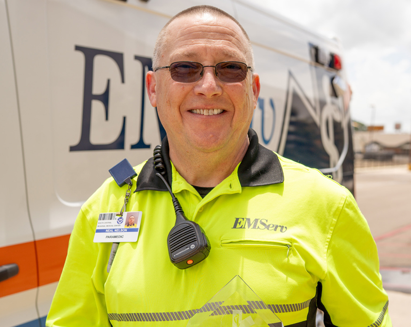 EMServ Paramedic, Neal Nelson, Named MS Center of Advancement of Prehospital Medicine’s Paramedic of the Year