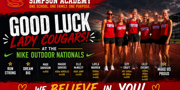 Good Luck Cougars Nike Outdoor Nationals!!!
