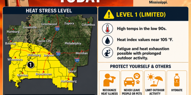 Heat Index Near 105 Degrees Expected Today; Even Hotter Conditions Ahead