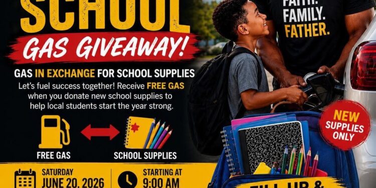 Back to School Gas Giveaway