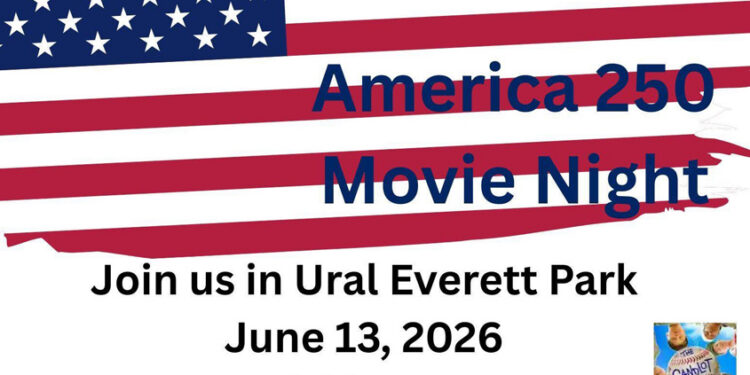 Movie Night! June 13th Ural Everett Park 6:00 PM FREE Event!