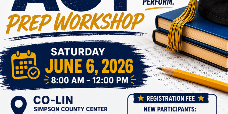 ACT Preparation Program June 6, 2026 at Simpson Co-Lin 8-12