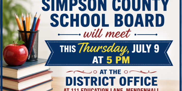 Simpson County School Board Meeting