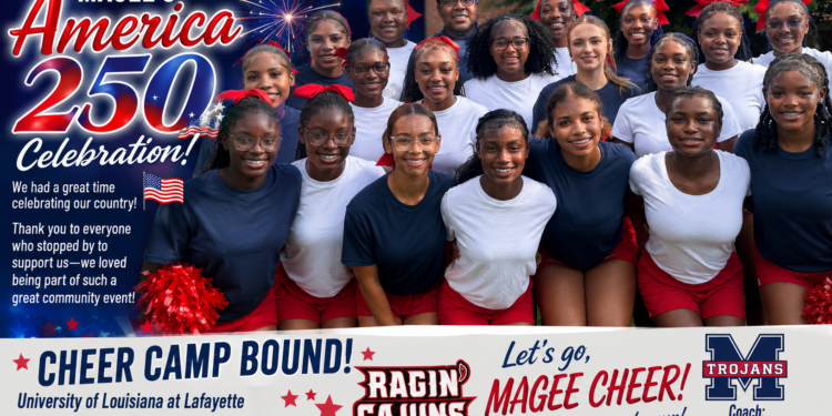 Magee Cheerleaders Celebrate America 250, Prepare for Cheer Camp