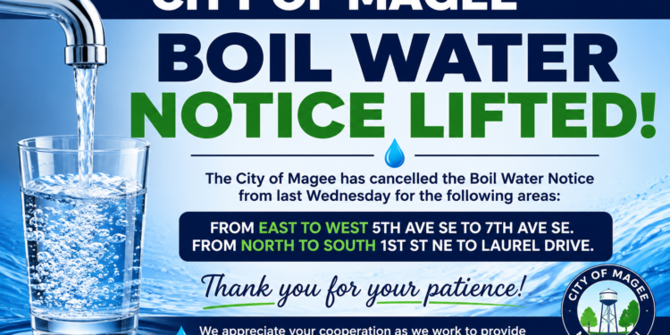 Boil Water Notice Lifted