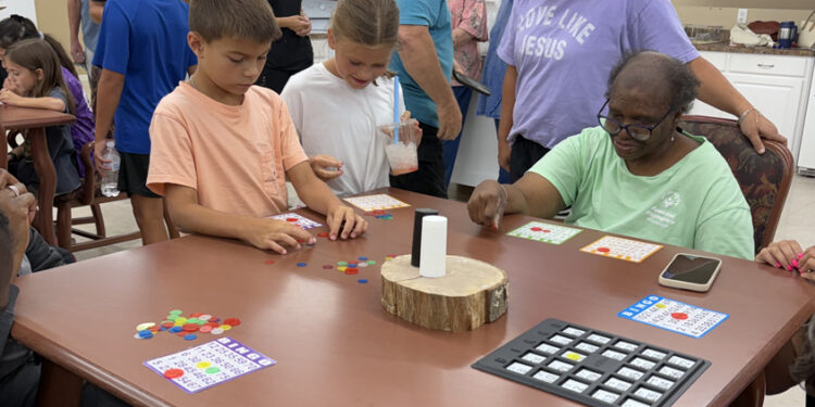 Bingo Brings Smiles at Boswell During Mission Magee