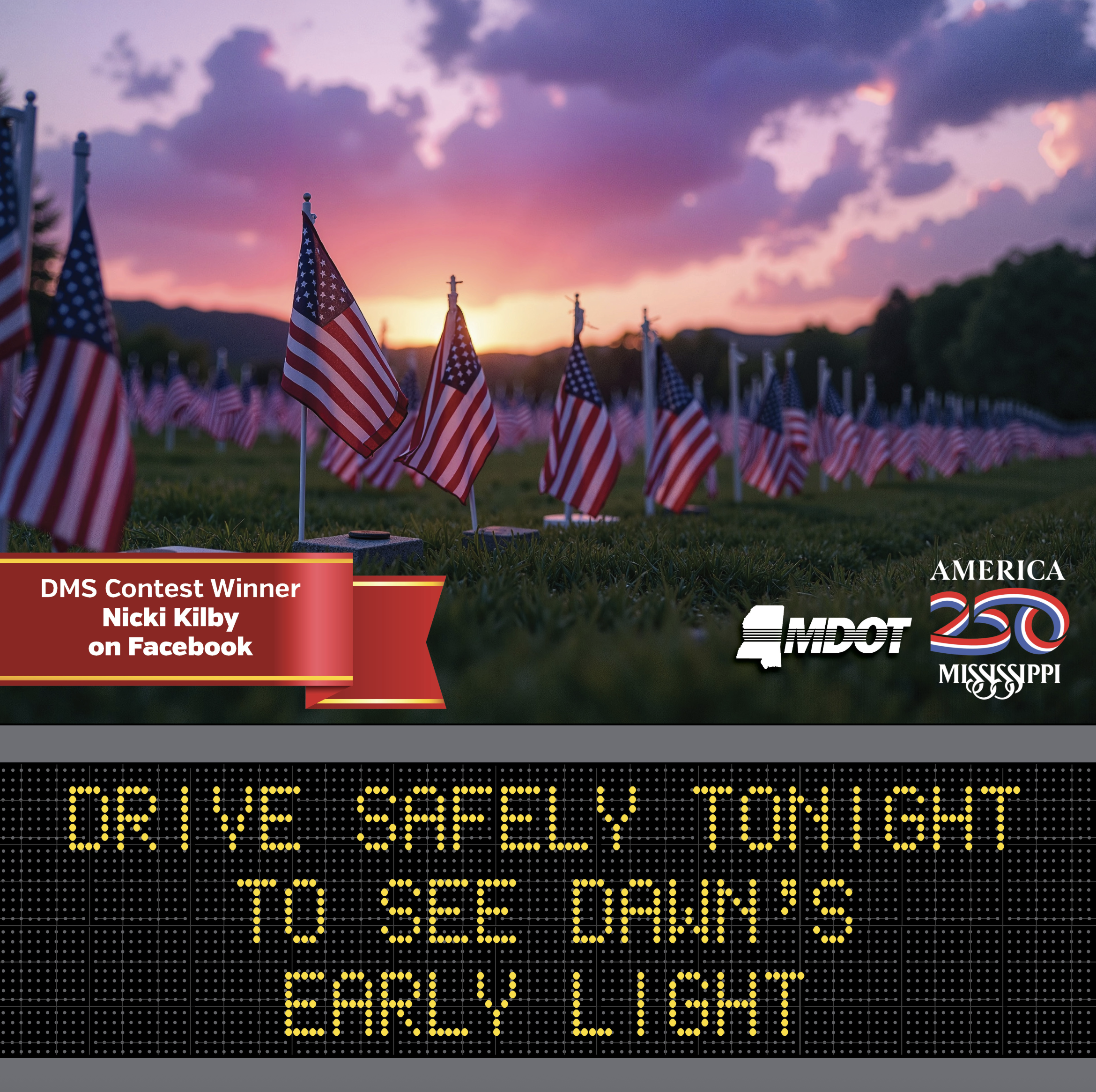 MDOT announces Star-Spangled Sign Contest winners