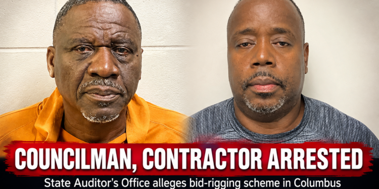 Auditor’s Office Arrests Former Columbus City Councilman and Contractor