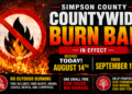 Burn Ban in Simpson County