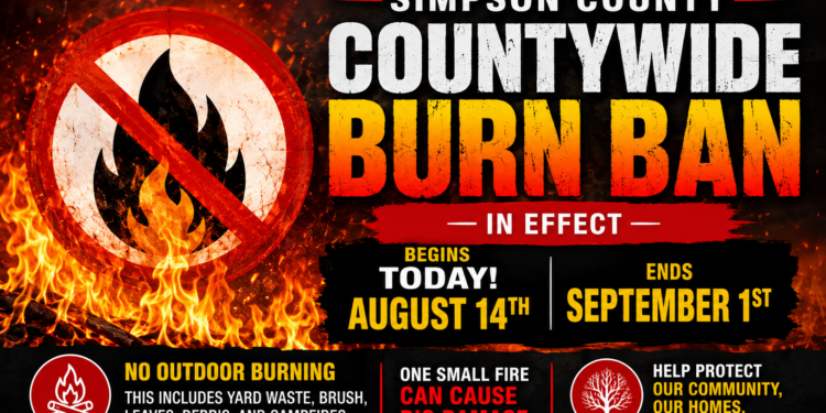 Burn Ban in Simpson County