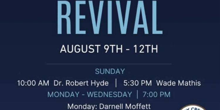 Dry Creek Baptist Church Revival August 9-12
