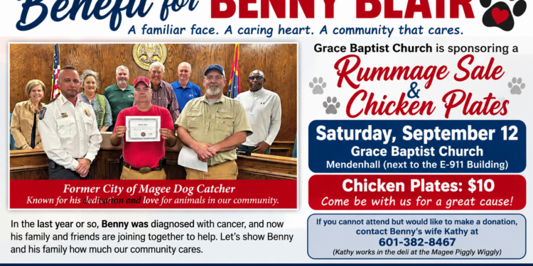 Grace Baptist Church to Hold Benefit for Benny Blair